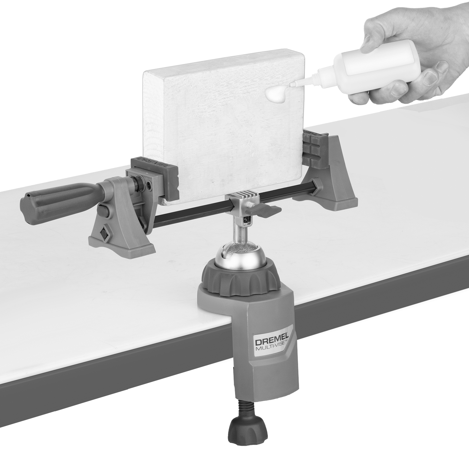 Dremel için Tezgah Mengene, Düz Çeneli