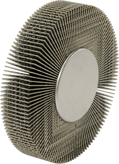 Zımpara Kanatlı Tekerlek, Dişli Saplamalı, 120 Kum, 2-1/2" Çap, 1/2" Genişlik