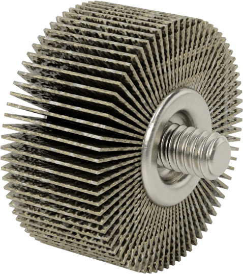 Zımpara Kanatlı Tekerlek, Dişli Saplamalı, 240 Kum, 1-3/8" Çap, 5/8" Genişlik