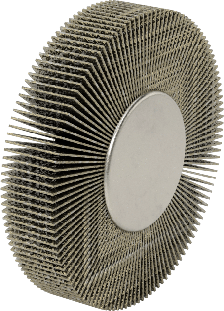 Zımpara Kanatlı Tekerlek, Dişli Saplamalı, 180 Kum, 2-1/2" Çap, 1/2" Genişlik