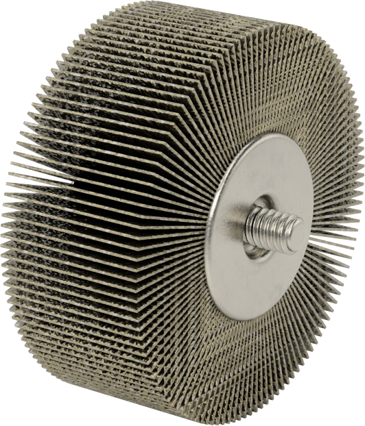 Zımpara Kanatlı Tekerlek, Dişli Saplamalı, 240 Kum, 2-1/2" Çap, 1" Genişlik