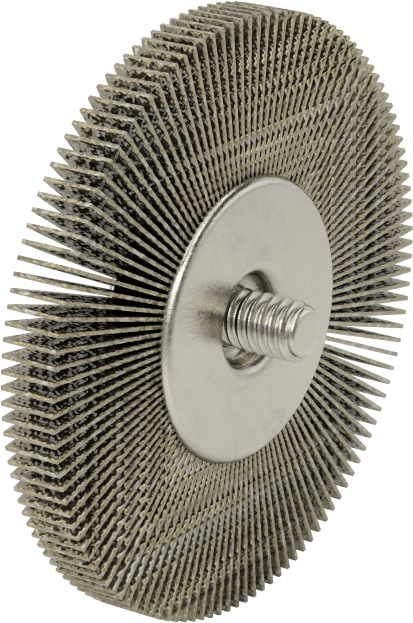Zımpara Kanatlı Tekerlek, Dişli Saplamalı, 60 Kum, 2-1/2" Çap, 1/4" Genişlik