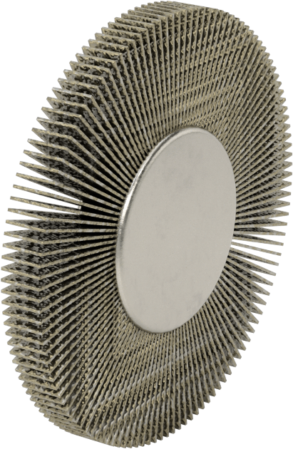 Zımpara Kanatlı Tekerlek, Dişli Saplamalı, 80 Kum, 2-1/2" Çap, 1/4" Genişlik