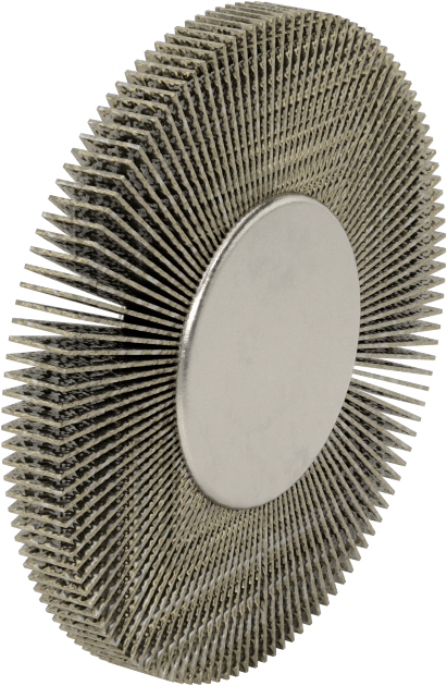 Zımpara Kanatlı Tekerlek, Dişli Saplamalı, 120 Kum, 2-1/2" Çap, 1/4" Genişlik
