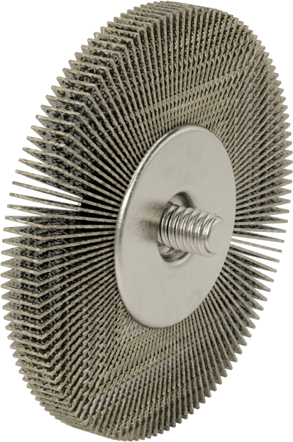 Zımpara Kanatlı Tekerlek, Dişli Saplamalı, 180 Kum, 2-1/2" Çap, 1/4" Genişlik