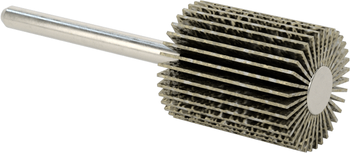 Zımpara Kanatlı Tekerlek, Saplı, Pürüzlü Yüzey için, 60 Kum, 5/8" Çap, 3/4" Genişlik