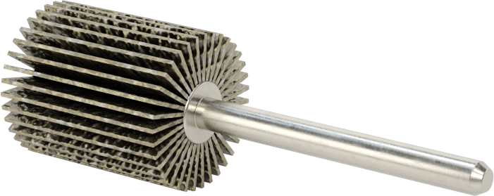 Zımpara Kanatlı Tekerlek, Saplı, Pürüzlü Yüzey için, 60 Kum, 5/8" Çap, 3/4" Genişlik