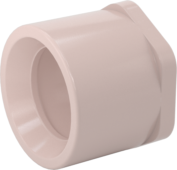 Su için UV'ye Dayanıklı Standart Cidarlı PVC Boru Bağlantı Parçası, Burç Adaptörü, 1-1/2 Soket Erkek x 1 Soket Dişi
