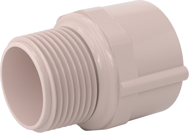 Su için UV'ye Dayanıklı Standart Cidarlı PVC Boru Bağlantı Parçası, Düz Adaptör, 1 NPT Soket Bağlantısı Dişi x 1 Erkek