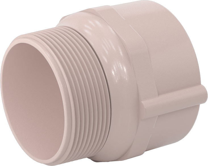 Su için UV'ye Dayanıklı Standart Cidarlı PVC Boru Bağlantı Parçası, Düz Adaptör, 2 NPT Soket Bağlantısı Dişi x 2 Erkek