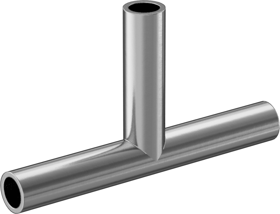 316/316L Paslanmaz Çelik T Bağlantı Elemanı, 1/2" Paslanmaz Çelik Boru Dış Çapı için