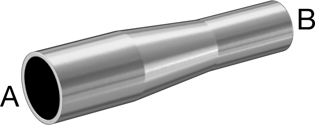 316/316L Paslanmaz Çelik Redüktör, 1“ x 3/4” Alın Kaynaklı Boru Dış Çapı