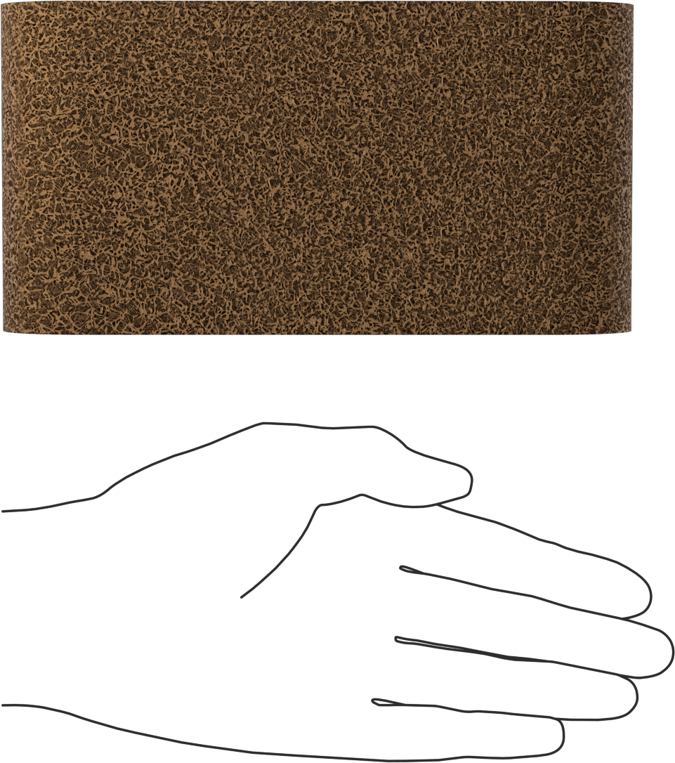 Naylon Örgü Yastıklı Zımpara Bandı, Kaba Sınıf, 3-1/2“ Genişlik x 15-1/2” Uzunluk