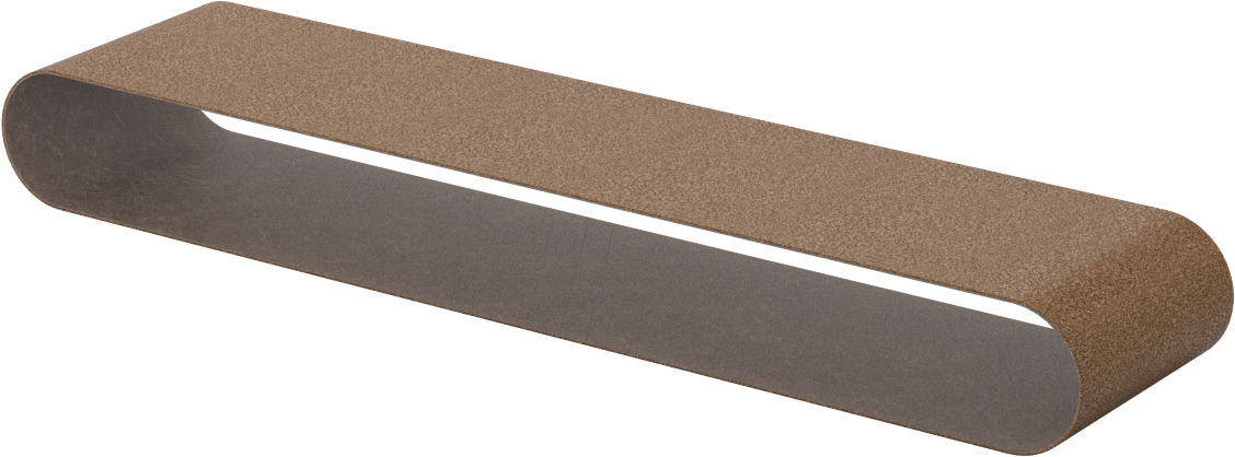 Naylon Örgü Yastıklı Zımpara Bandı, Kaba Sınıf, 2“ Genişlik x 18-15/16” Uzunluk