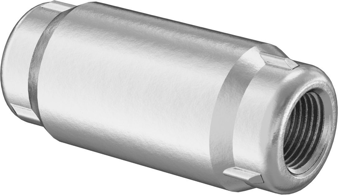 Pirinç Dişli Çek Valf, 303 Paslanmaz Çelik Yaylı Piston, Konektör, 3/8 BSPT Dişi