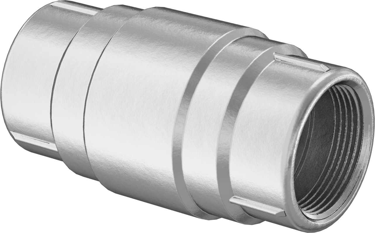 Pirinç Dişli Çek Valf, 304 Paslanmaz Çelik Yaylı Piston, 1-1/2 BSPT Dişi