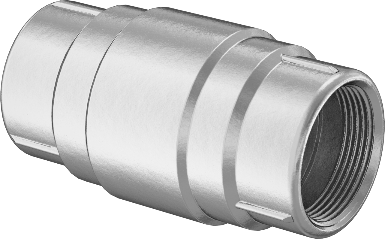 Pirinç Dişli Çek Valf, 304 Paslanmaz Çelik Yaylı Piston, 1-1/2 NPT Dişi