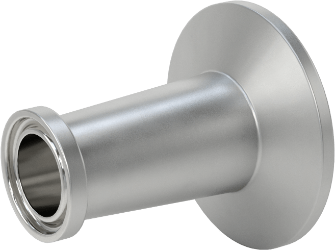 Ekstra Parlak Metal Hızlı Kelepçeli Boru Bağlantısı, Sıhhi, 1“ x 3/4” Boru Dış Çapı için Düz Redüktör, 2" Uzunluk