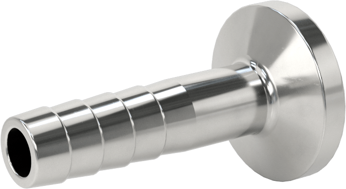 Ekstra Parlak Metal Hızlı Kelepçeli Boru Bağlantısı, Sıhhi, 3/8“ Dış Çaplı Boru x 3/8” İç Çaplı Hortum için Dikenli