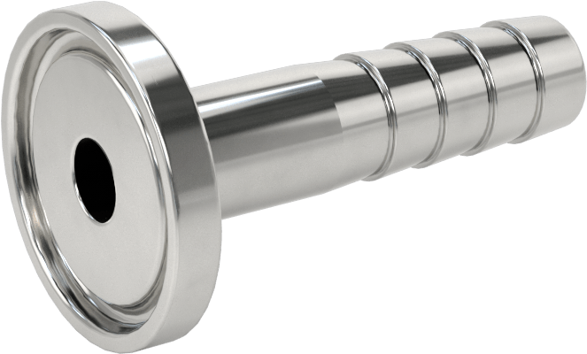 Ekstra Parlak Metal Hızlı Kelepçeli Boru Bağlantısı, Sıhhi, 3/8“ Dış Çaplı Boru x 3/8” İç Çaplı Hortum için Dikenli