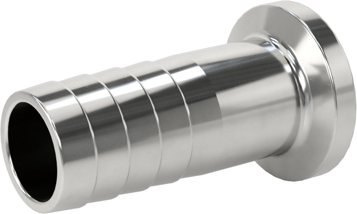 Ekstra Parlak Metal Hızlı Kelepçeli Boru Bağlantısı, Sıhhi, 5/8“ Boru Dış Çapı x Dikenli için 5/8” Hortum İç Çapı için