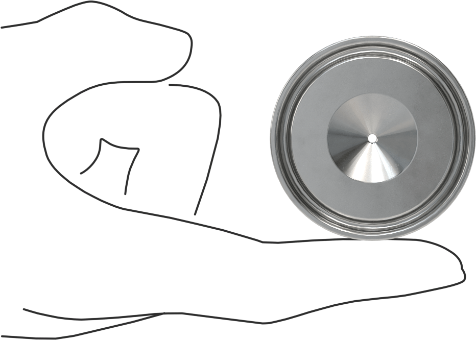 Ekstra Parlak Metal Hızlı Kelepçeli Boru Bağlantısı, Sıhhi, 1“ Boru Dış Çapı x 3/16” Hortum İç Çapı için Dikenli