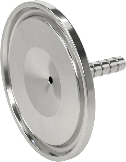 Ekstra Parlak Metal Hızlı Kelepçeli Boru Bağlantısı, Sıhhi, 1“ Boru Dış Çapı x 3/16” Hortum İç Çapı için Dikenli