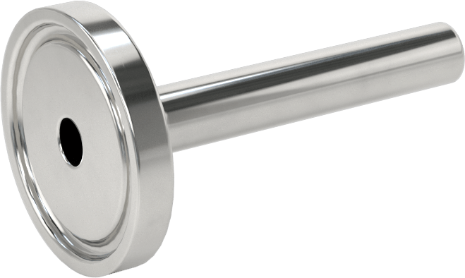 Ekstra Parlak Metal Hızlı Kelepçeli Boru Bağlantısı, Sıhhi, Adaptör, 1/4" Dış Çaplı Boru x Alın Kaynaklı Boru için