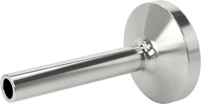 Ekstra Parlak Metal Hızlı Kelepçeli Boru Bağlantısı, Sıhhi, Adaptör, 1/4" Dış Çaplı Boru x Alın Kaynaklı Boru için