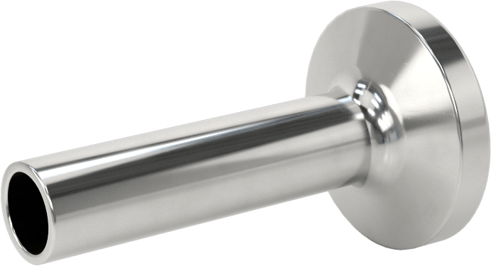 Ekstra Parlak Metal Hızlı Kelepçeli Boru Bağlantısı, Sıhhi, Adaptör, 3/8" Dış Çaplı Boru x Alın Kaynaklı Boru için