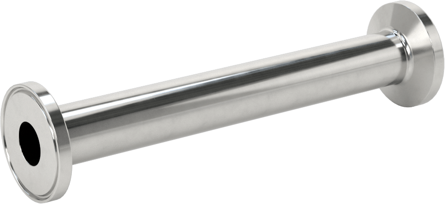 Ekstra Parlak Metal Hızlı Kelepçeli Boru Bağlantısı, Sıhhi, 1/2" Dış Çaplı Boru için Düz Konektör, 4" Uzunluk