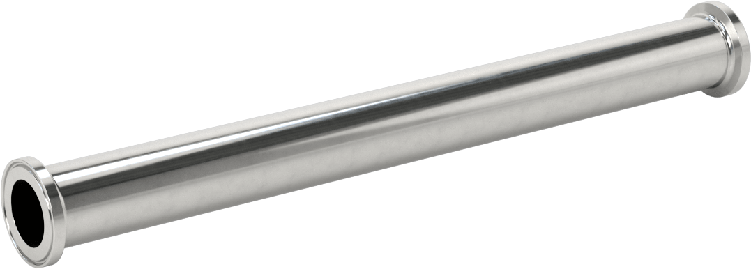 Ekstra Parlak Metal Hızlı Kelepçeli Boru Bağlantısı, Sıhhi, 3/4" Boru Dış Çapı için Düz Konektör, 8" Uzunluk