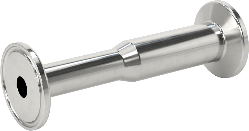 Ekstra Parlak Metal Hızlı Kelepçeli Boru Bağlantısı, Sıhhi, 1/2“ x 3/8” Boru Dış Çapı için Düz Redüktör