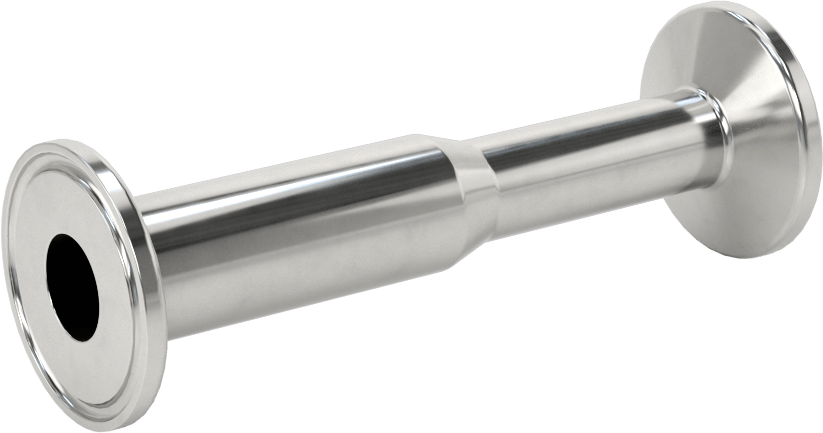 Ekstra Parlak Metal Hızlı Kelepçeli Boru Bağlantısı, Sıhhi, 1/2“ x 3/8” Boru Dış Çapı için Düz Redüktör