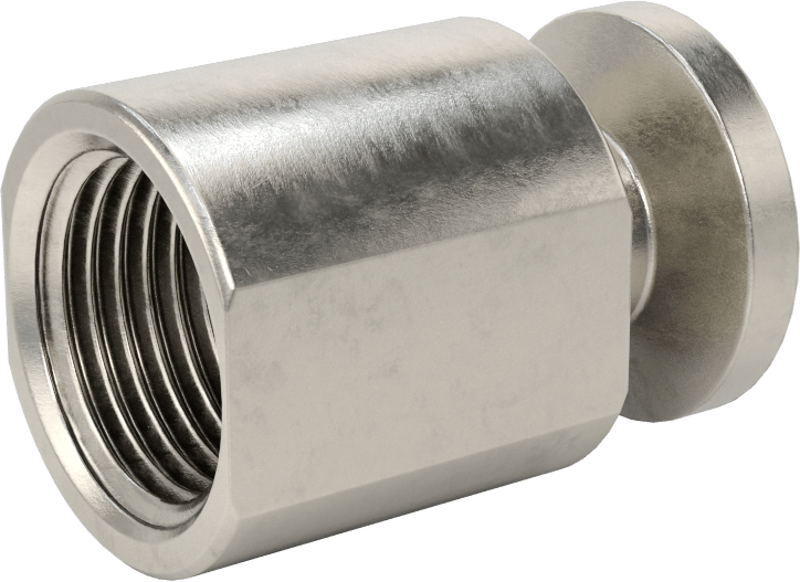 Ekstra Parlak Metal Hızlı Kelepçeli Boru Bağlantısı, Sıhhi, 1/2" Boru Dış Çapı x 1/2 NPT Dişi için Adaptör