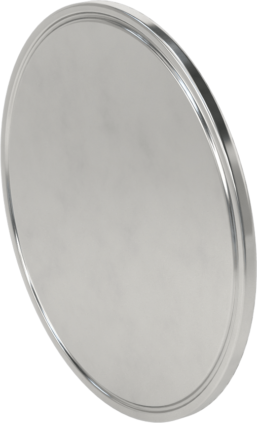 Ekstra Parlak Metal Hızlı Kelepçeli Boru Bağlantısı, Sıhhi, 6" Dış Çaplı Boru için Kapak