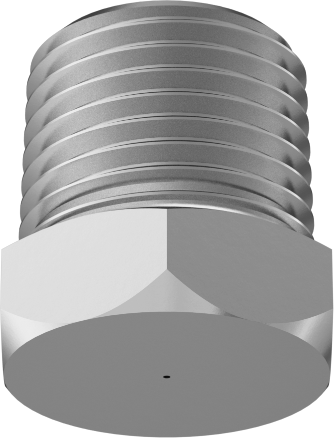 303 Paslanmaz Çelik Sisleme Nozulu, 1/8 NPT Erkek, 100 PSI'da 4,16 gph