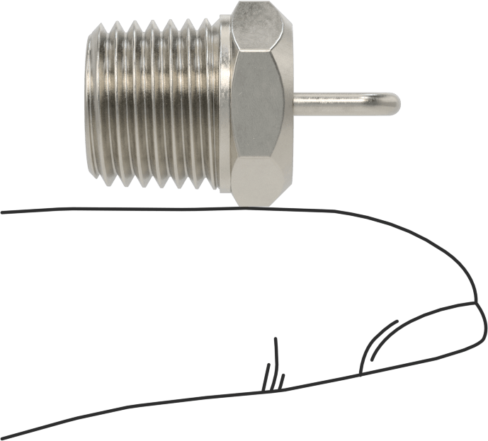 303 Paslanmaz Çelik Sisleme Nozulu, 1/4 NPT Erkek, 40 PSI'da 1,02 gph
