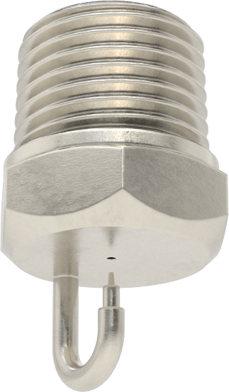 303 Paslanmaz Çelik Sisleme Nozulu, 1/8 NPT Erkek, 40 PSI'da 2,22 gph