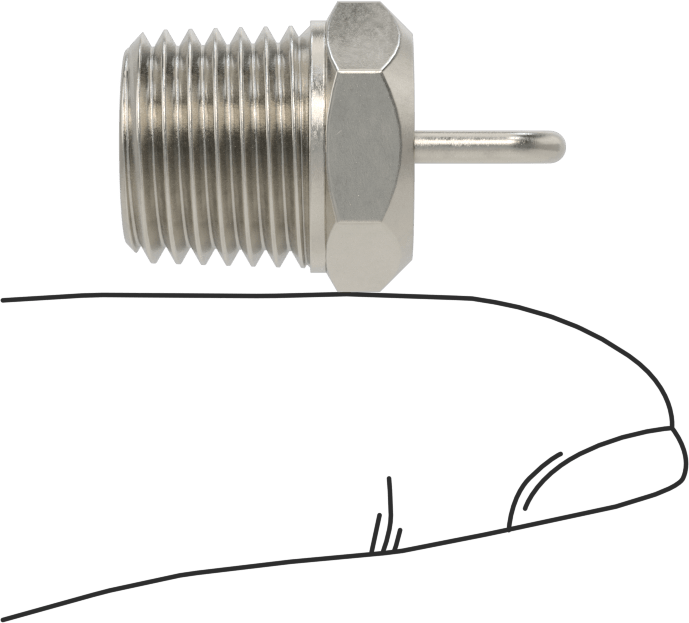 303 Paslanmaz Çelik Sisleme Nozulu, 1/4 NPT Erkek, 40 PSI'da 7,82 gph