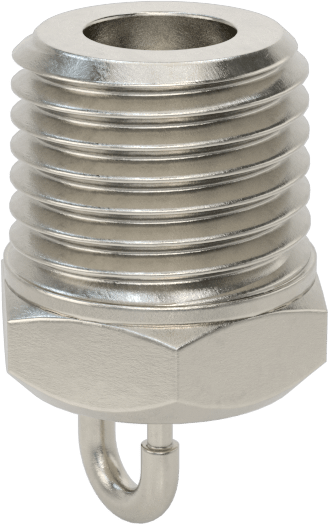 303 Paslanmaz Çelik Sisleme Nozulu, 1/4 NPT Erkek, 40 PSI'da 7,82 gph