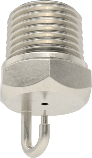 303 Paslanmaz Çelik Sisleme Nozulu, 1/8 NPT Erkek, 40 PSI'da 16,81 gph