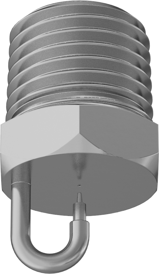 Pirinç Sisleme Nozulu, 1/4 NPT Erkek, 40 PSI'da 2,22 gph