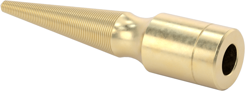 Konik Parlatma Tekerleği Mili, 3/8“ Çaplı Sol Taraf Mil ve 1/4” Maksimum Mil Deliği için