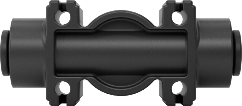 Push-to-Connect Bağlantı Parçaları ile Açma/Kapama Vanası, Düğme Kolu, 1/4" Boru Dış Çapı için