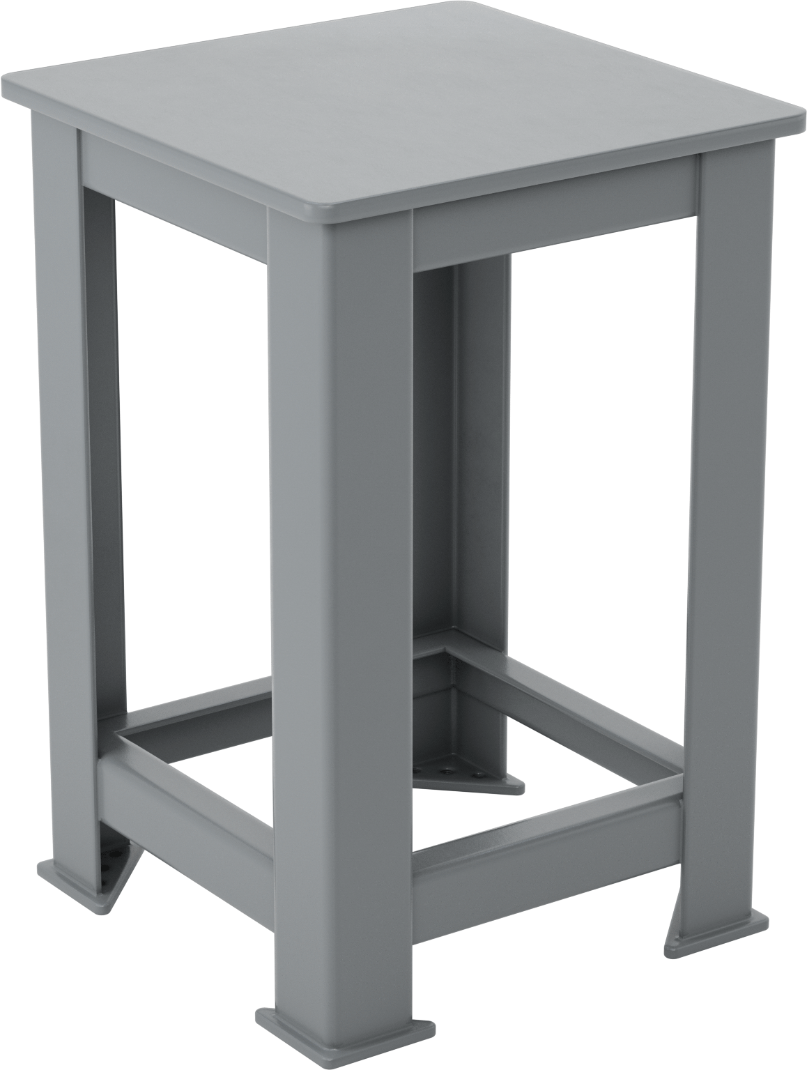Ultra Düz Ekstra Ağır Hizmet Masası, 36“ Yükseklik x 24” Genişlik x 24" Derinlik