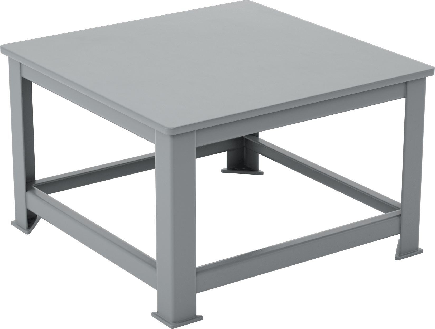 Ultra Düz Ekstra Ağır Hizmet Masası, 30“ Yükseklik x 48” Genişlik x 48" Derinlik