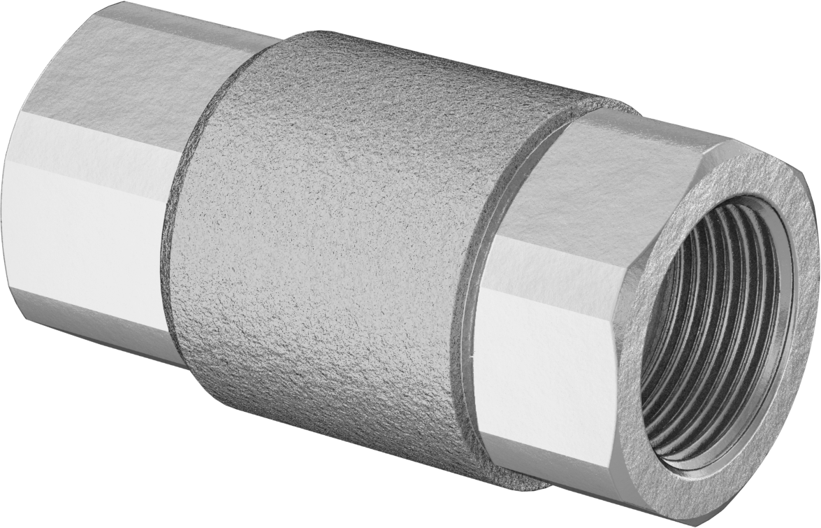 Bronz Dişli Çek Valf, PTFE Yaylı Bilyeli, 3/4 NPT Dişi