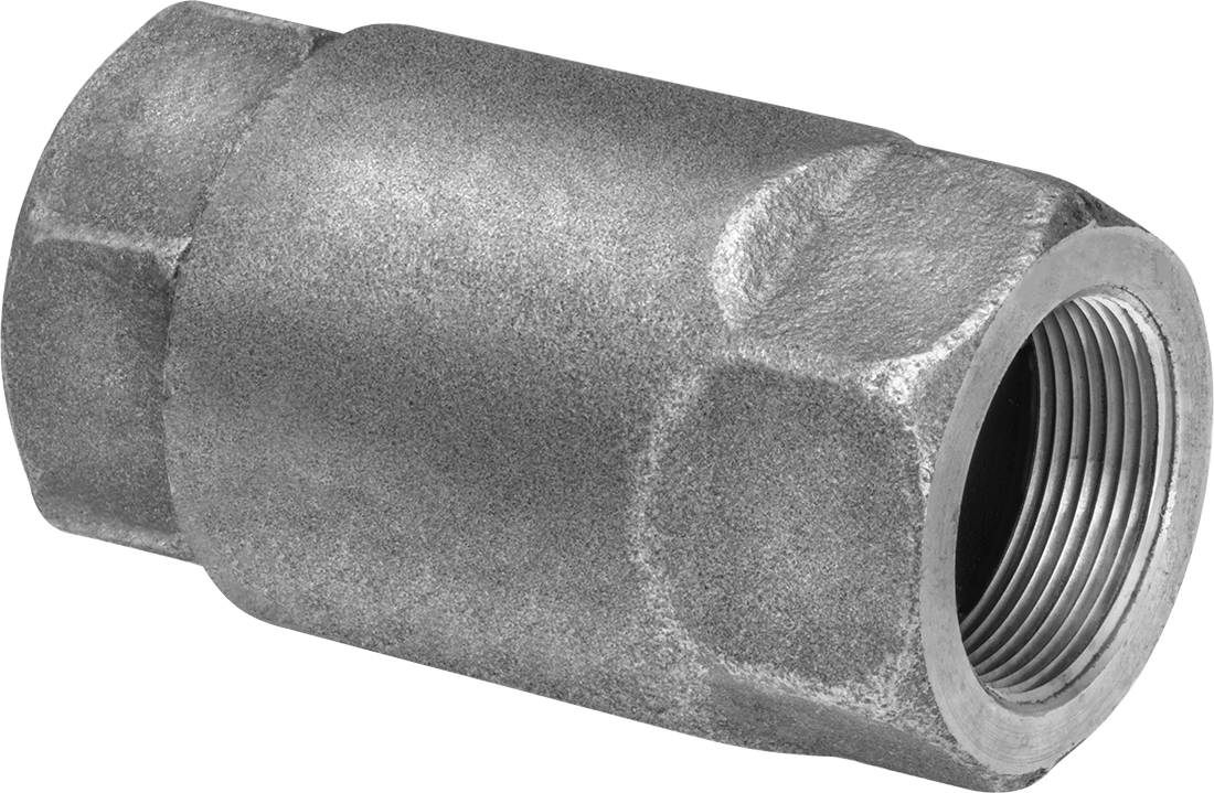 Bronz Dişli Çek Valf, PTFE Yaylı Bilyeli, 1-1/2 NPT Dişi