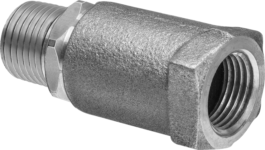 Bronz Dişli Çek Valf, PTFE Yaylı Bilyeli, 1/2 NPT Erkek